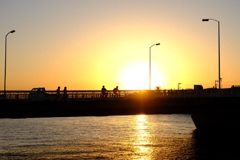 湘南の夕陽