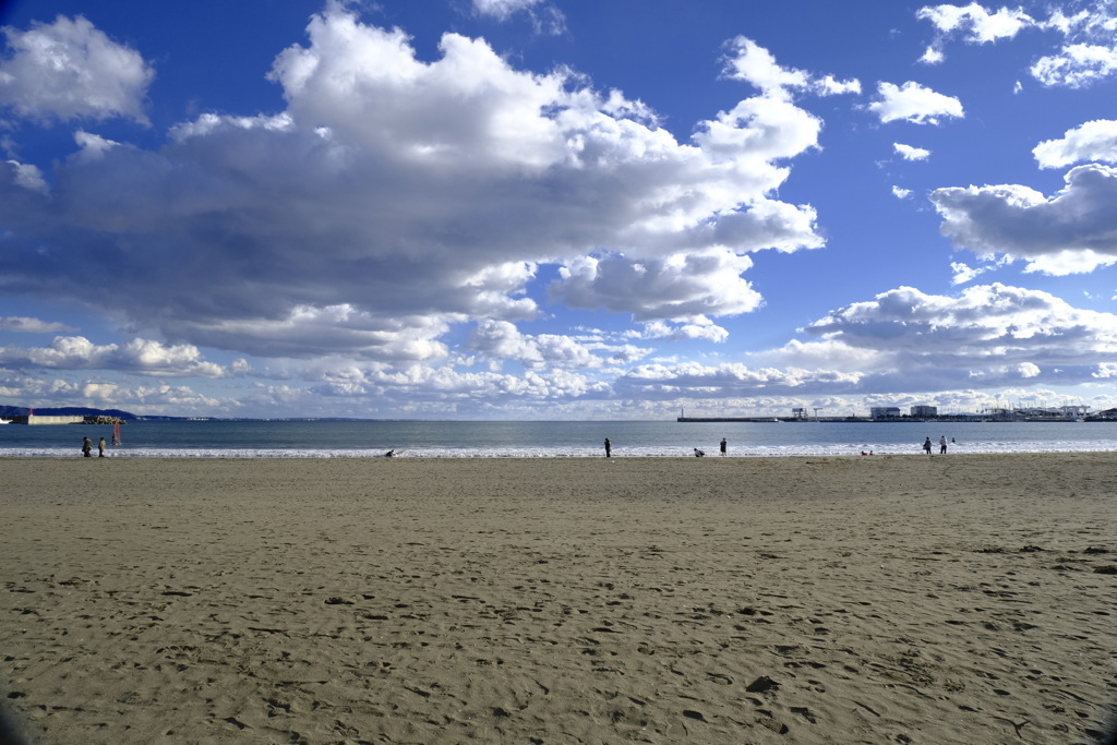 大晦日の海岸