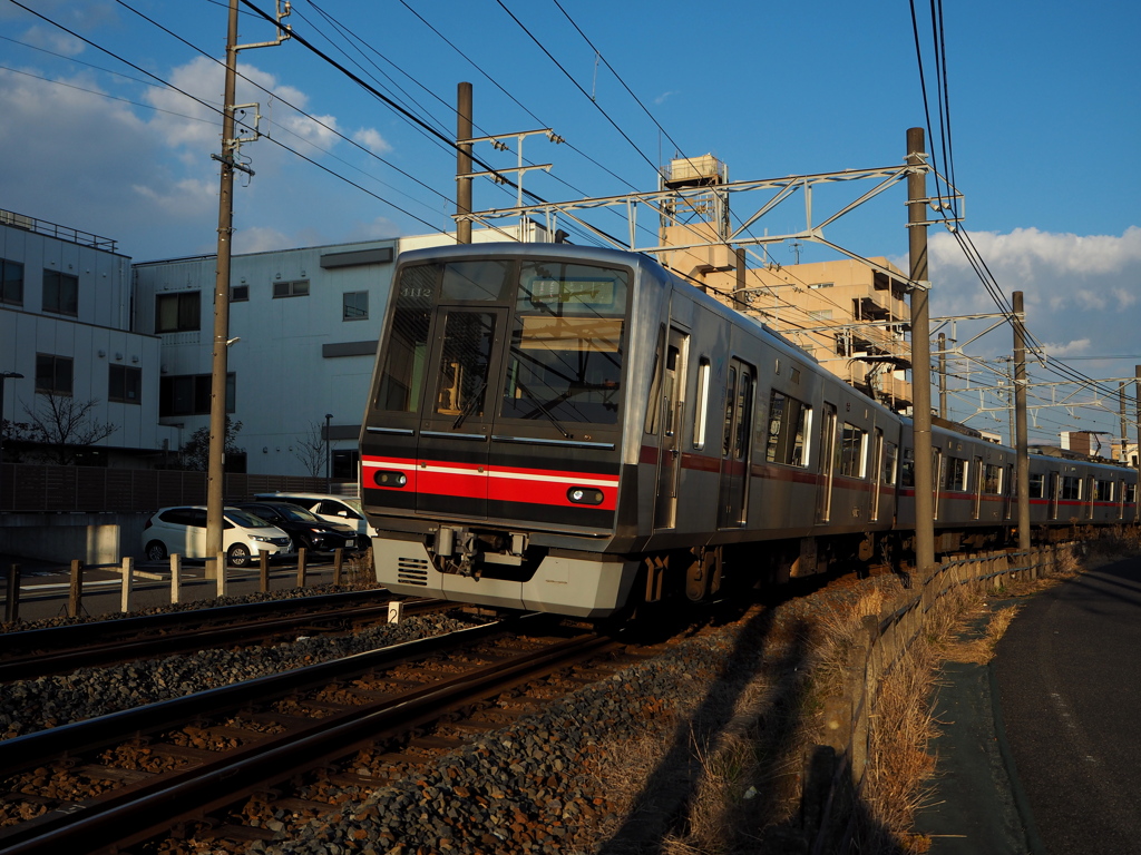 水野駅辺りで