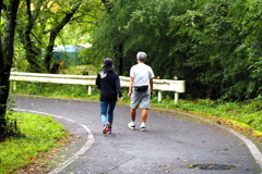 雨の止み間に。