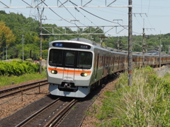 中央線で一枚。