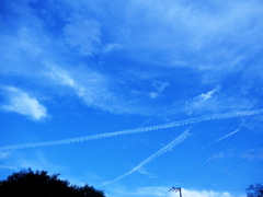 夕刻の青空