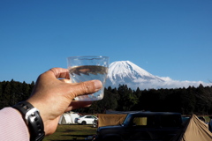 富士山に乾杯！