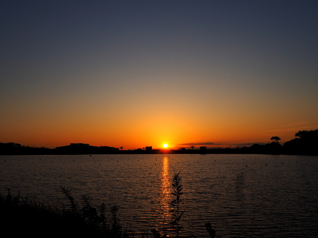 久しぶりですね夕陽撮影