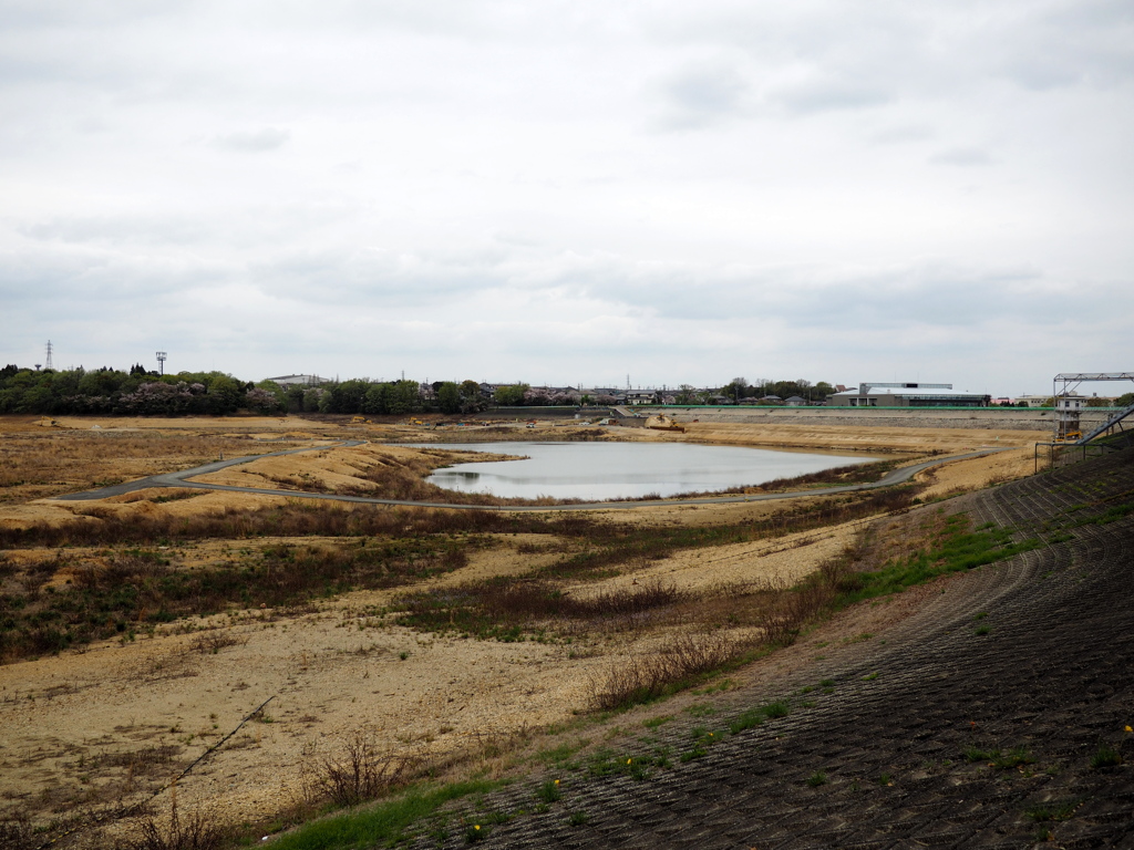 ハート型の池。