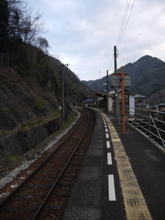 土讃線・祖谷口駅。