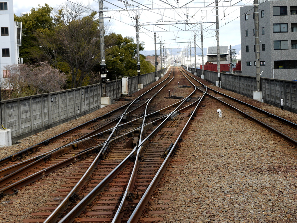 豊田駅ホームにて