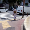 街中で