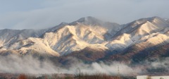 五頭連峰　冠雪