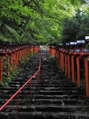 貴船神社参道の階段