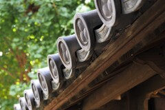 西方寺の門瓦