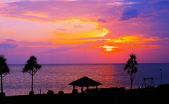 石垣シーサイドホテルからの夕景