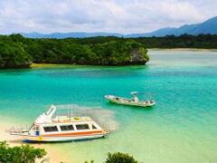 石垣島　川平湾　コバルトブルーの海が素敵だった。