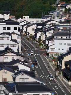 朝の高遠城下町