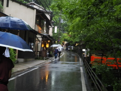 貴船神社近くの街道