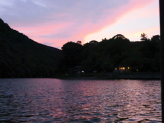 綺麗な夕景の大堰川 Ⅱ