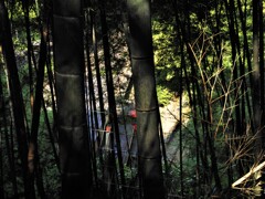 嵐山駅のトロッコ