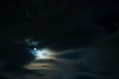 台風一過 月と夜空