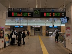 蒲田駅発車案内板のルイージ？