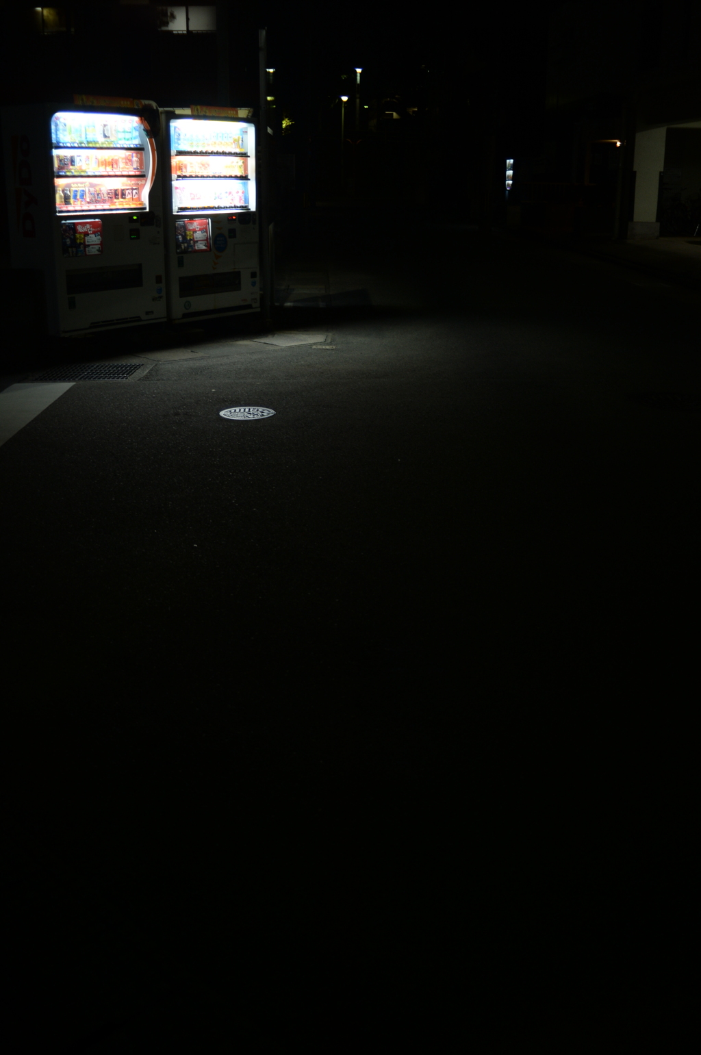 夜の散歩にて