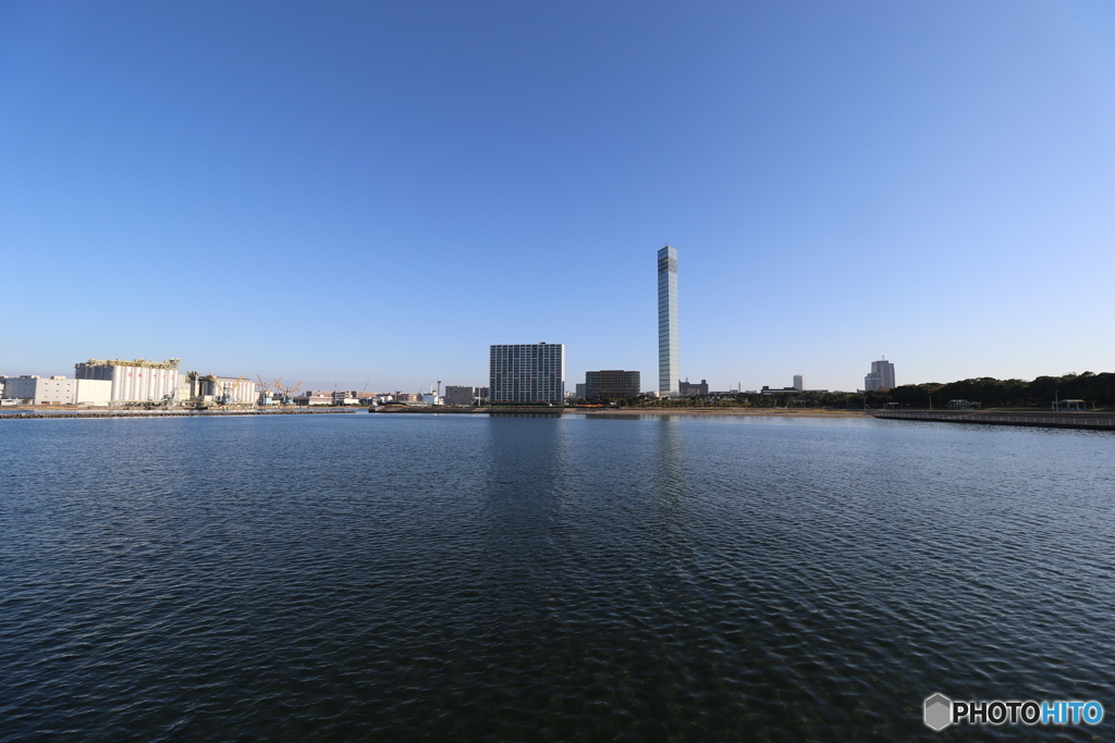 タワーの見える公園