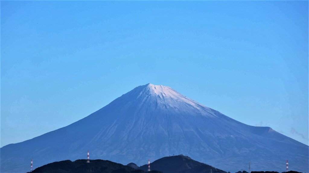 今朝の富士山 