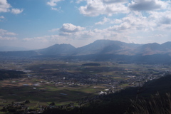 阿蘇方面を菊池からのぞむ
