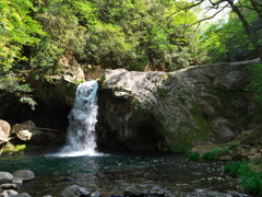 岳間渓谷の金原の滝