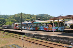 鳥取にて可愛い電車