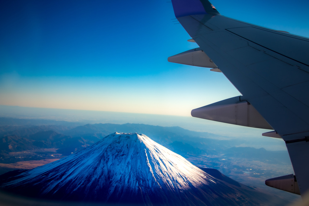 富士山上空