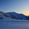 小蓮華山の静かな夕景