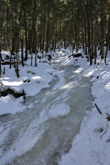 凍れる小川