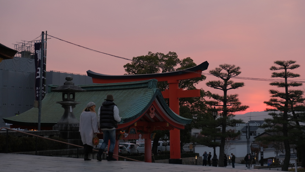 夕刻の伏見稲荷