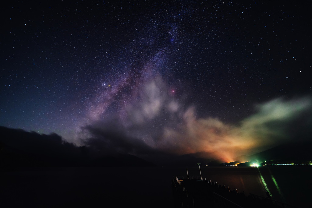 中禅寺湖の星夜 その壱