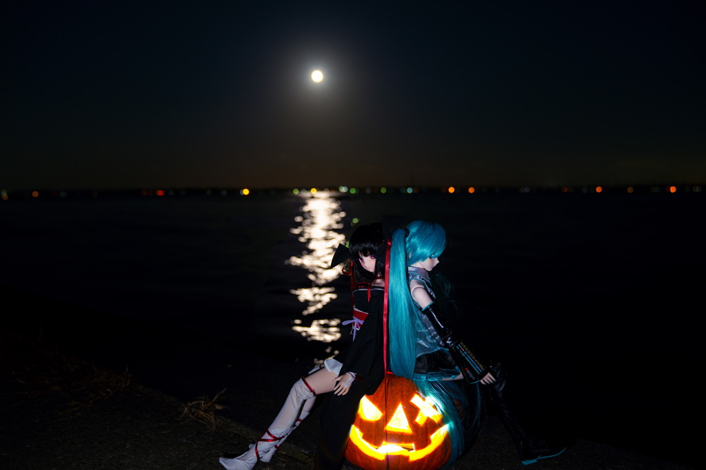 ハロウィーン満月in霞ヶ浦3
