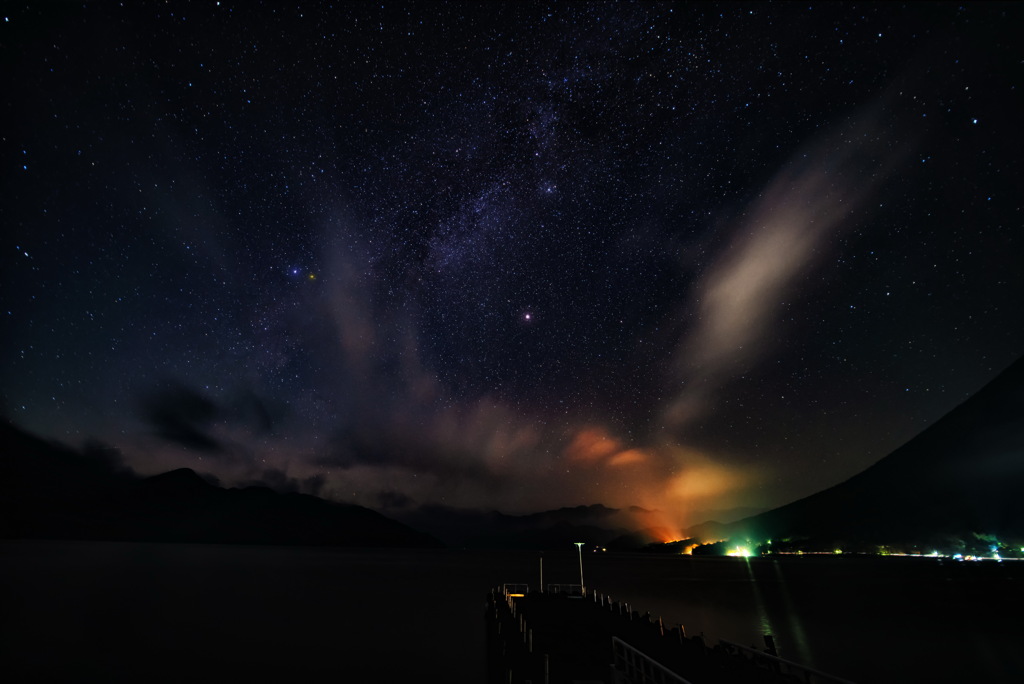 中禅寺湖の星夜 その弐