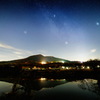 星空の逆さ筑波山