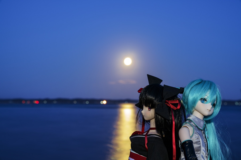 ハロウィーン満月in霞ヶ浦1