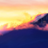 流星群の夜明け富士　トリミング2