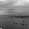 小雨の東京湾