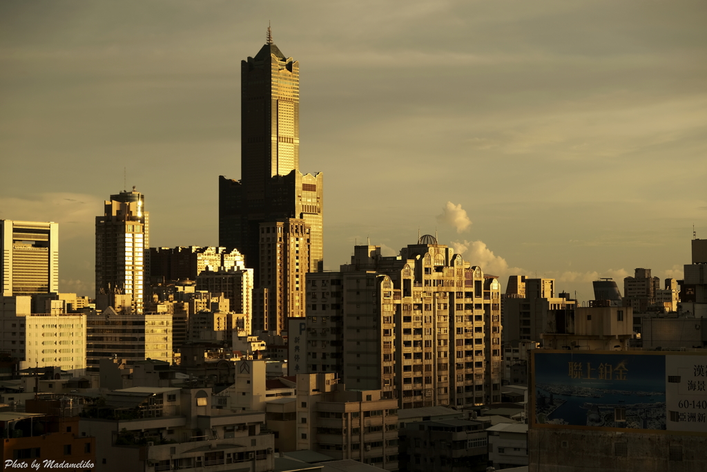 黄昏の町