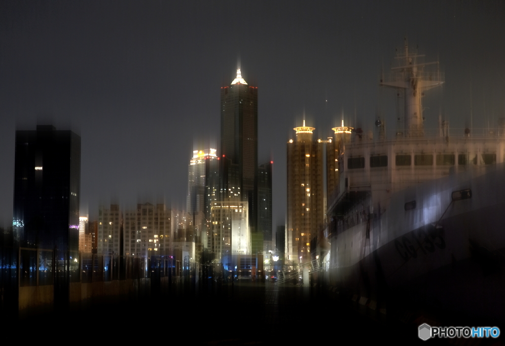 浜の夜景