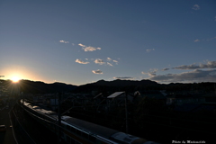 冬の夕景