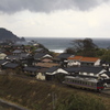 東浜海岸沿いの山陰本線