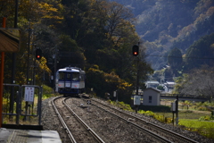 平福駅待ち合わせ列車