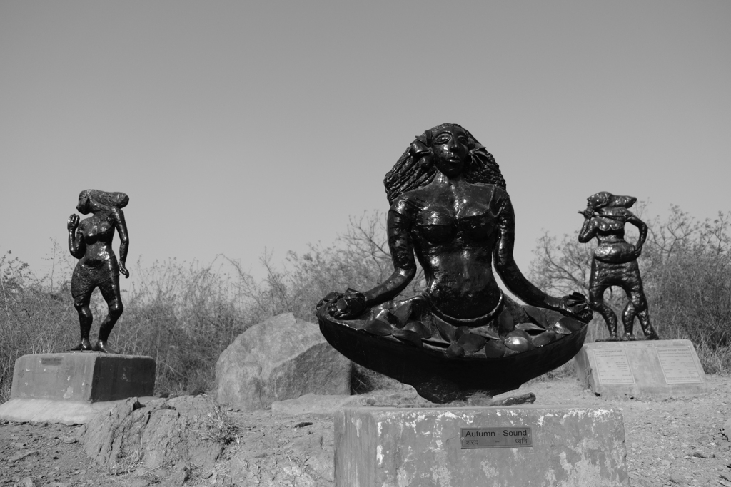 Statues at Five Senses garden