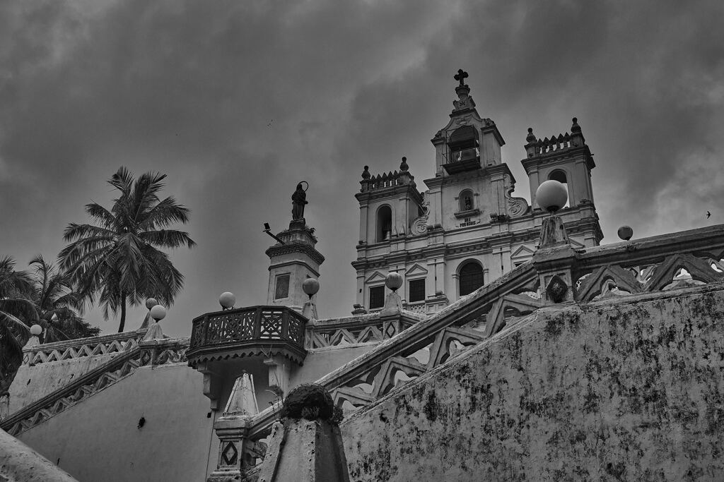 Panjim Church, Goa - Monochrome 2