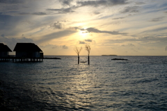 Sun rise in Maldives