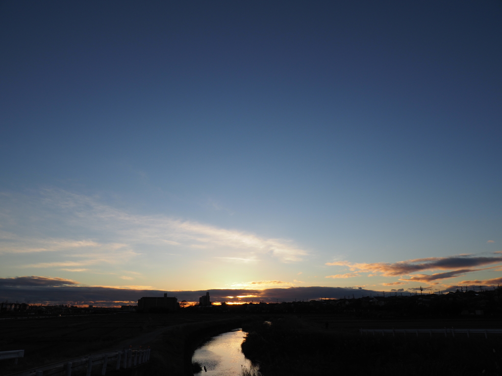 今日の夕暮れ