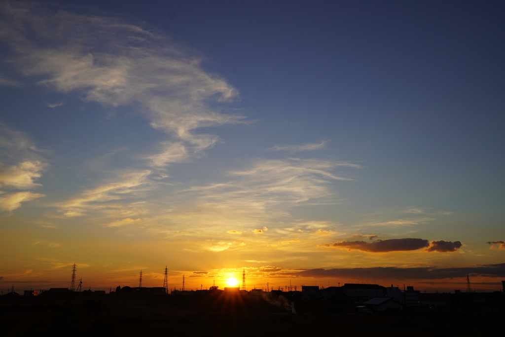 今日の夕日 その１